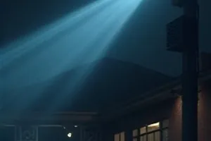 光环之下榜单封面，片场灯架投下的长影