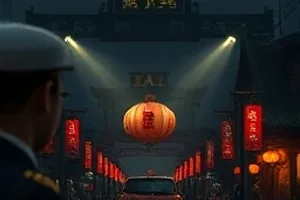 山海驿站片单封面，雪夜货车停在院中的画面